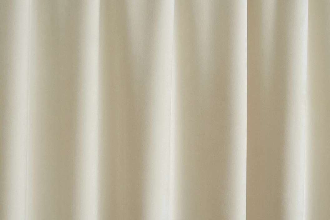 Sötétítő függöny textil krémbézs színben bársonyos tapintással