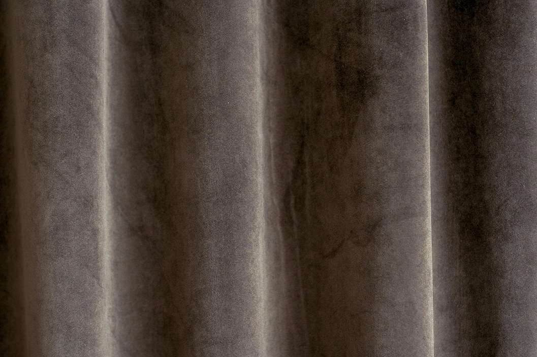 Sötétítő függöny textil sötét barna színben