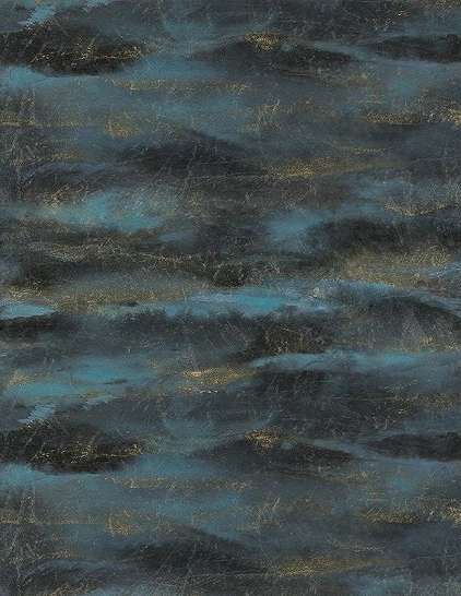 Sötétkék absztrakt felhő mintás mosható poszter tapéta