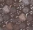 Sötétlila design tapéta leveles mintával vinyl mosható
