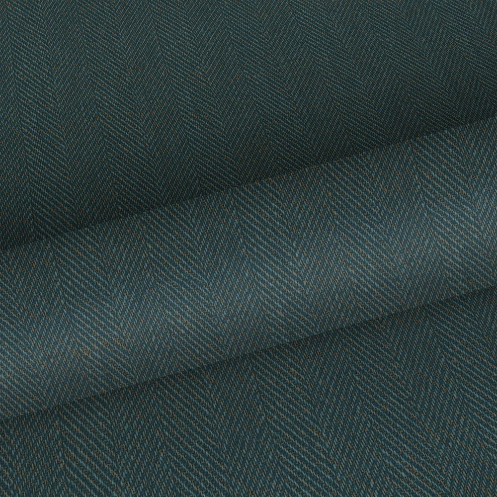 Sötétzöld chevron mintás textilhatású design tapéta