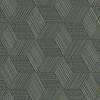 Sötétzöld geometrikus mintás olasz vinyl tapéta