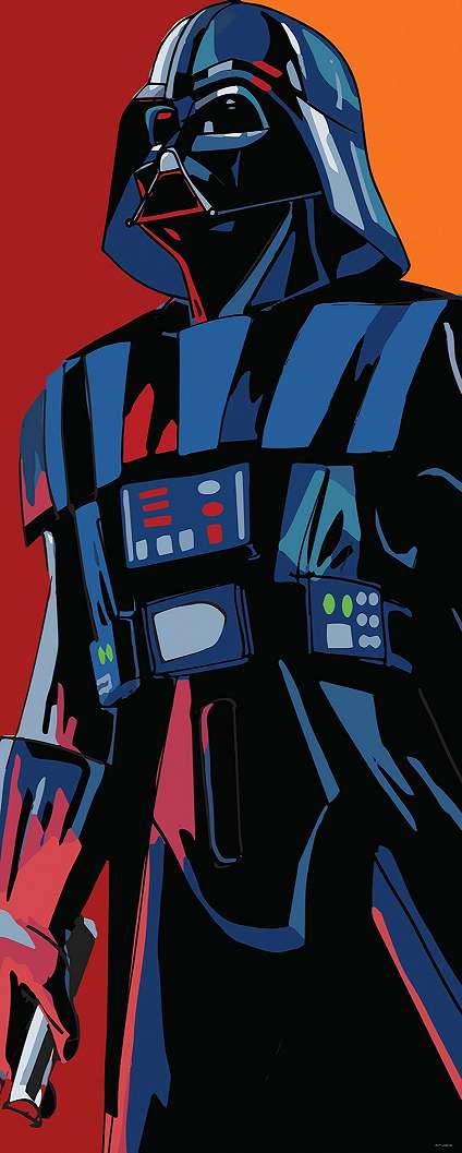 Star Wars Dart Vader mintás poszter tapéta art stílusban