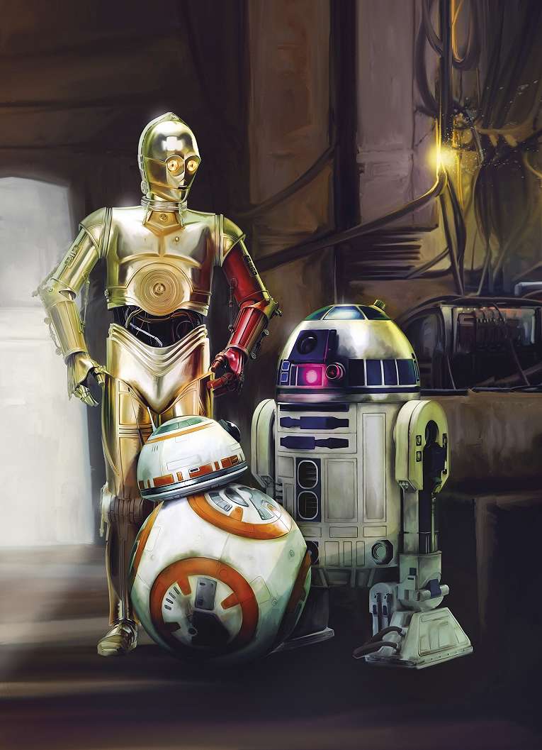 Star Wars droidok fali poszter