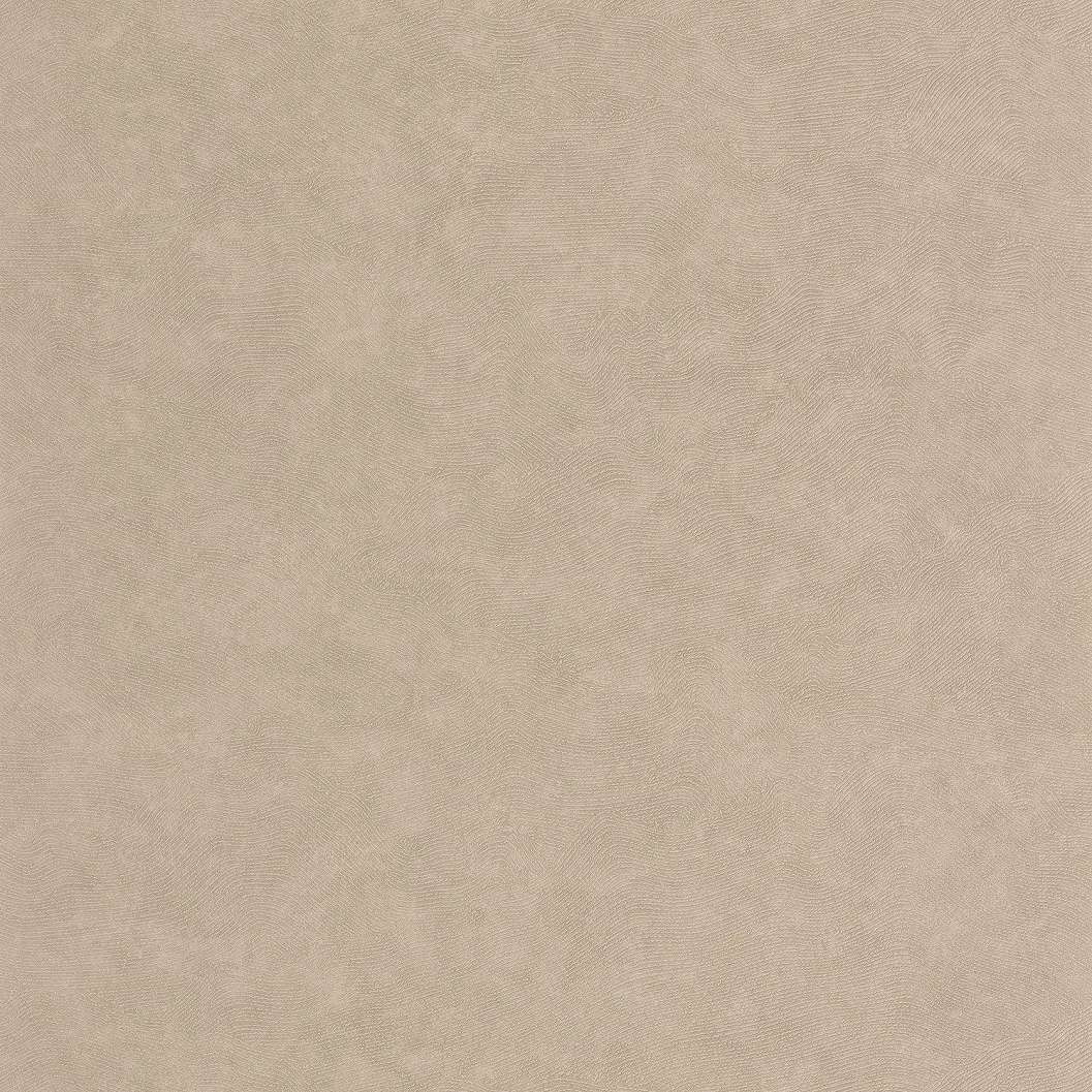 Struktúrált absztrakt hullám mintás taupe színvilágú design tapéta