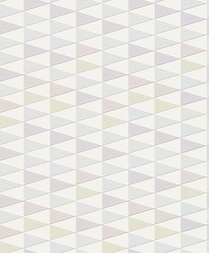 Színes geometriai mintás tapéta