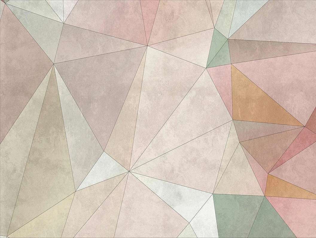 Szines geometriai mintás vinyl mosható fali poszter