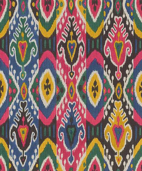 Színes marokkói hangulatú design tapéta népies mintával