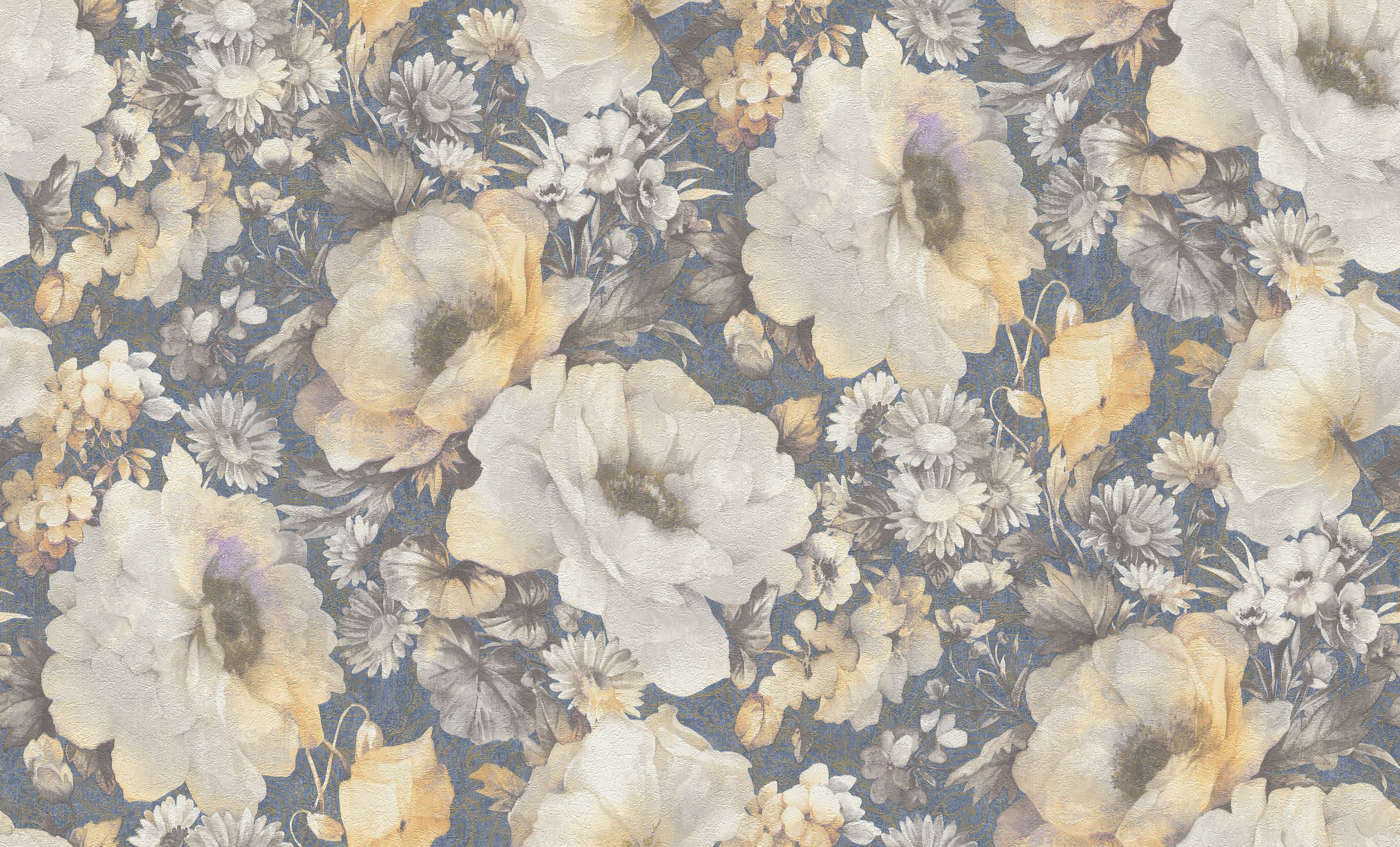 Színes modern romantikus virág mintás tapéta