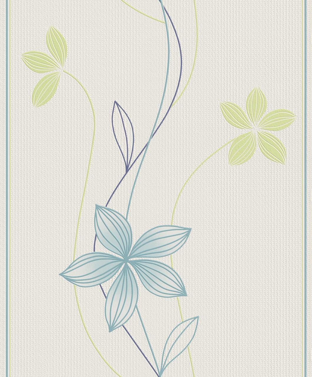 Színes reto virágmintás tapéta