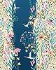 Színes vlies fali poszter skandináv stílusban virágos mintával