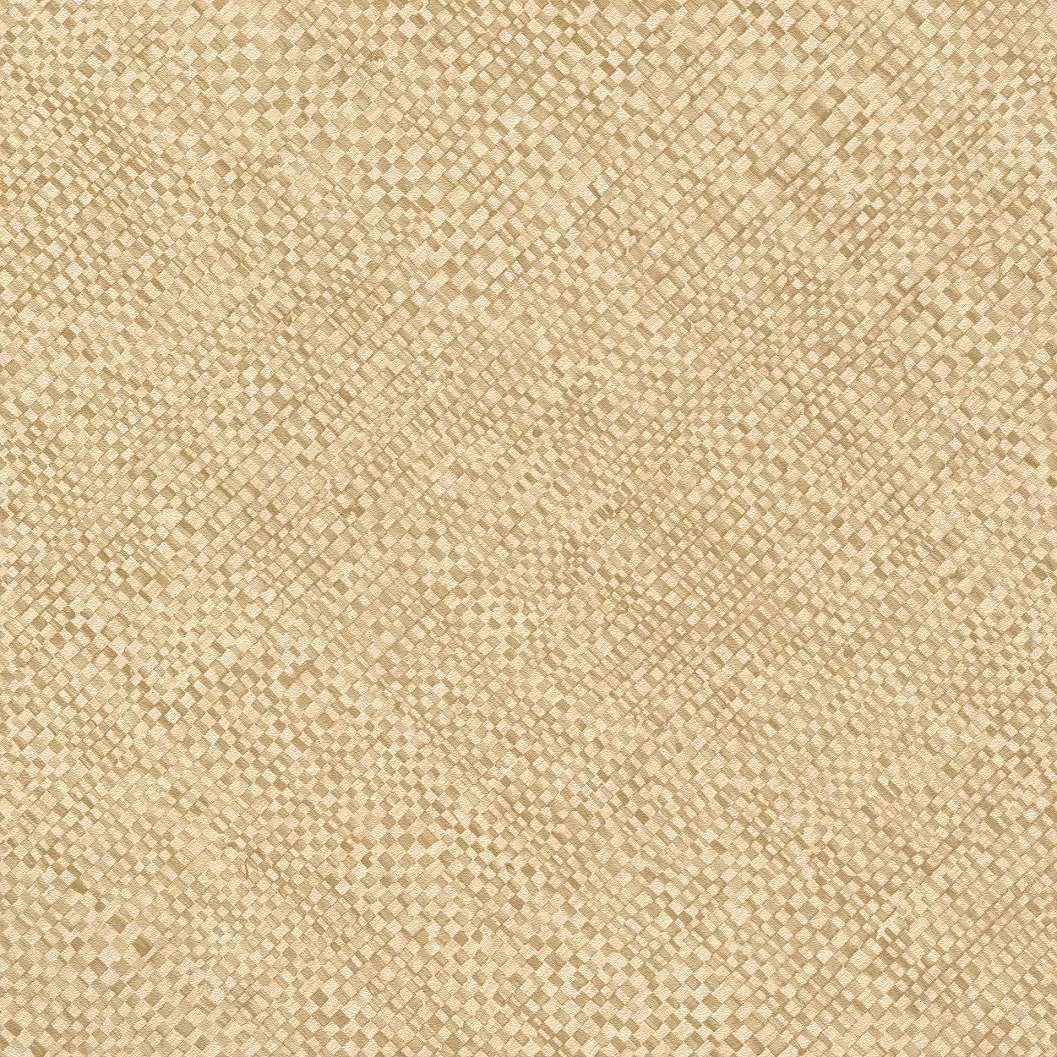 Szőtt raffia mintás dekor tapéta beige színben
