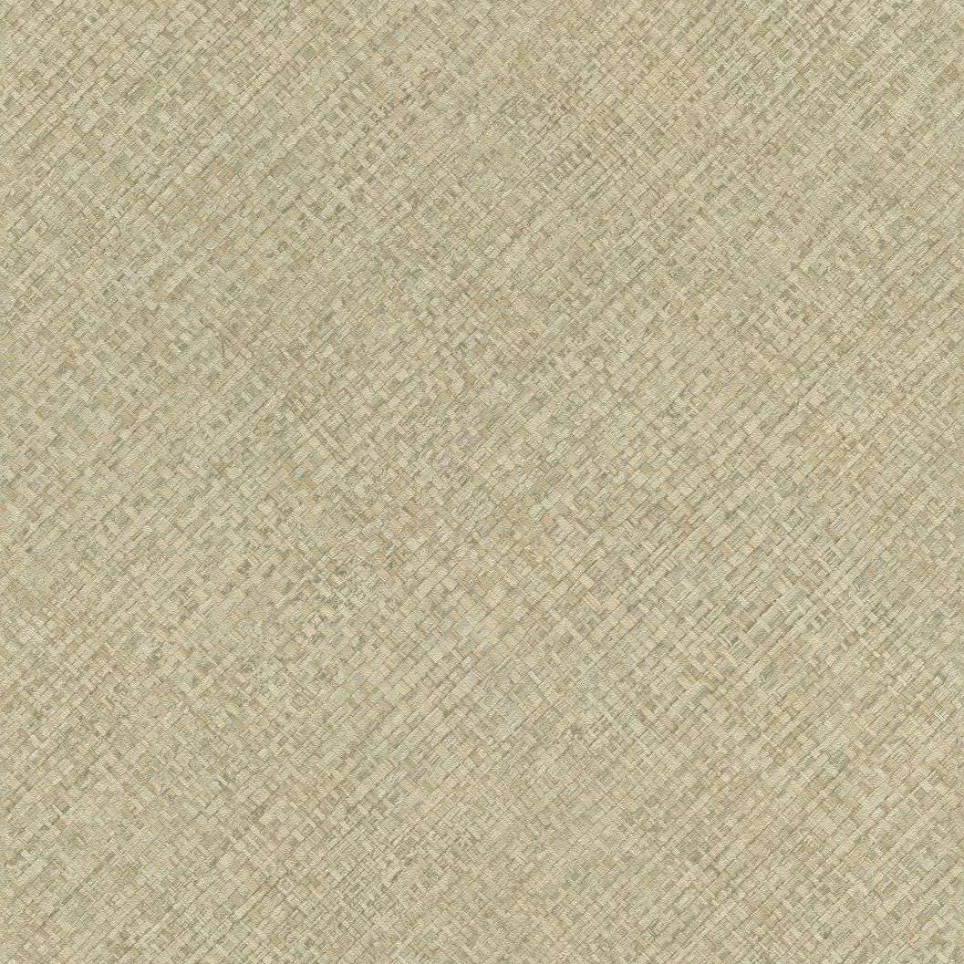 Szőtt raffia mintás dekor tapéta zöld színben