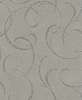 Szürke alapon modern ezüst színű inda mintás tapéta