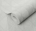 Szürke dekor tapéta geometriai mintával textil struktúrával