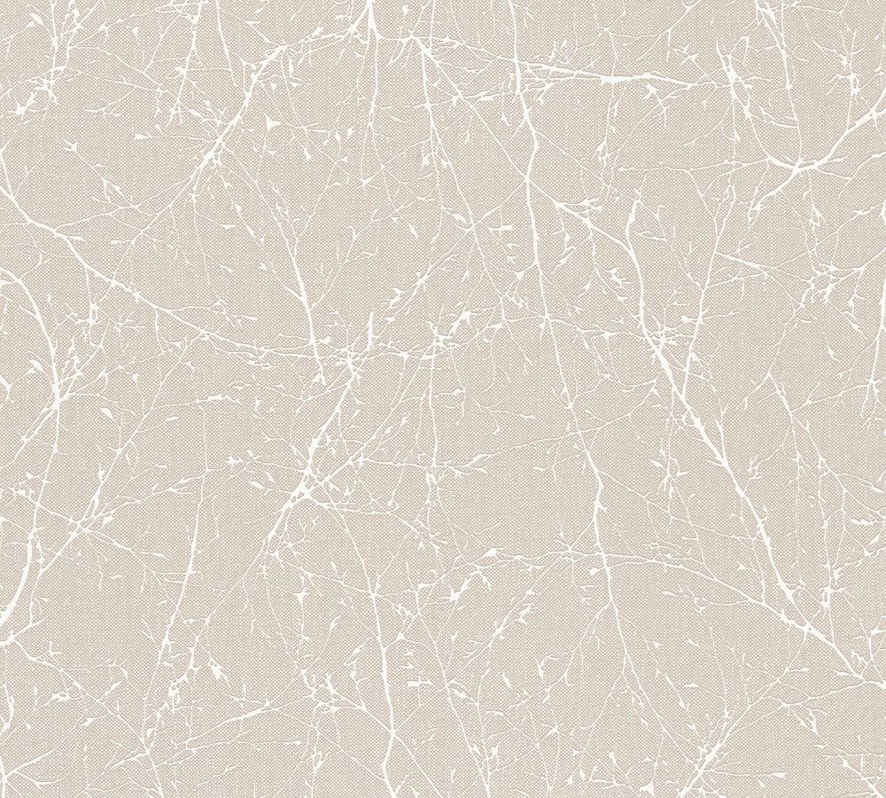 Szürke és fehér faág mintás design tapéta