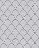 Szürke ezüst félkör geometrikus mintás vlies dekor tapéta