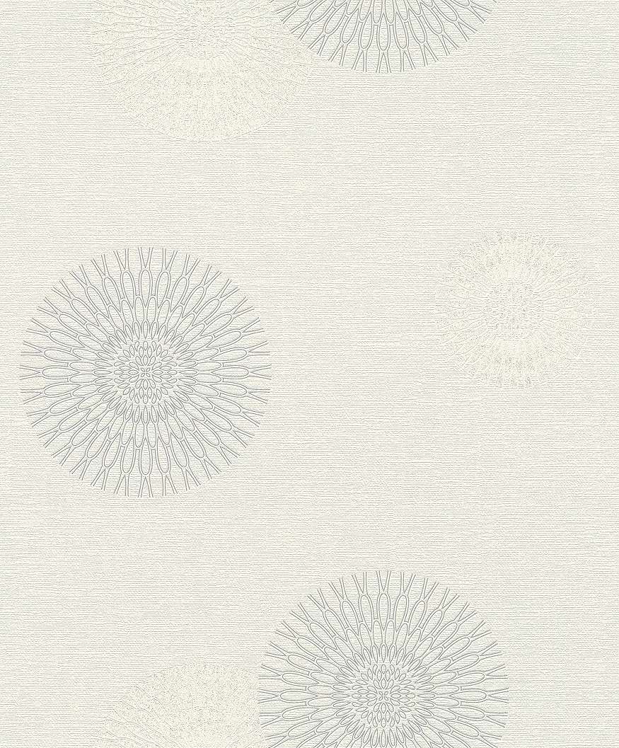 Szürke-fehér modern geometrikus mintás vlies tapéta