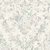 Szürke fehér rusztikus barokk mintás vlies dekor tapéta