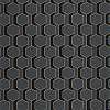Szürke fekete modern hexagon mintás design tapéta