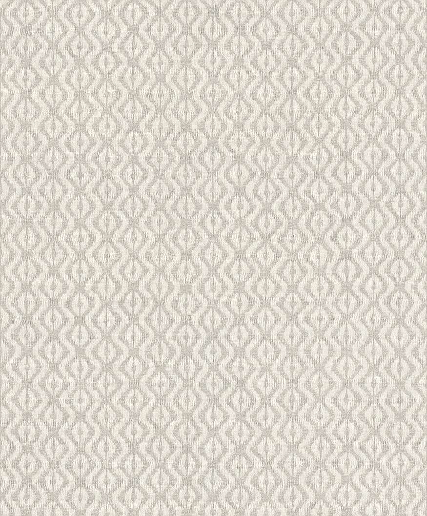 Szürke geometikus mintás tapéta vintage stílusban