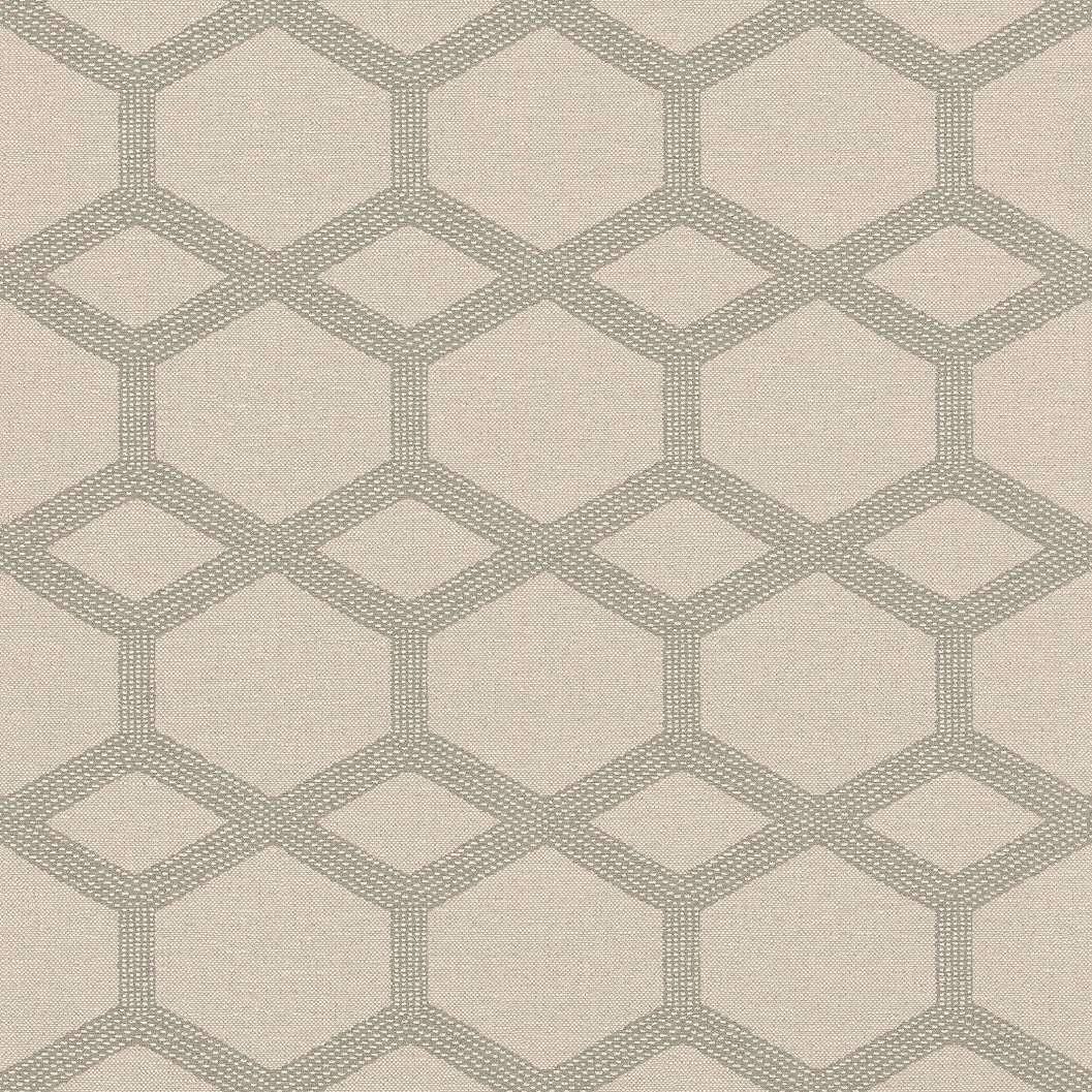 Szürke geometrikus mintás design tapéta textiles struktúrával