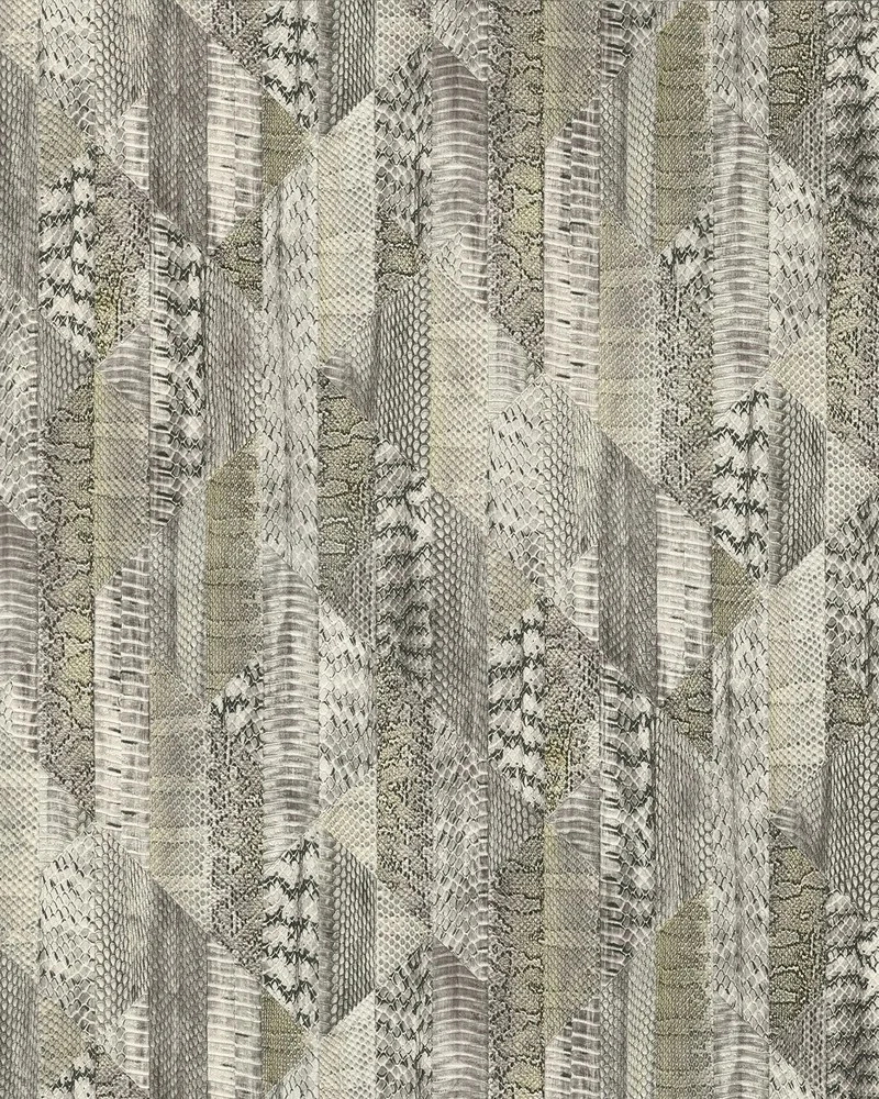 Szürke kígyóbőr mintás Roberto Cavalli luxus tapéta