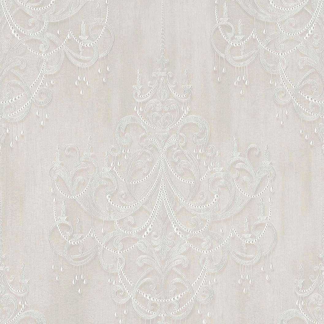Szürke krém keleties hangulatú vlies mosható dekor tapéta