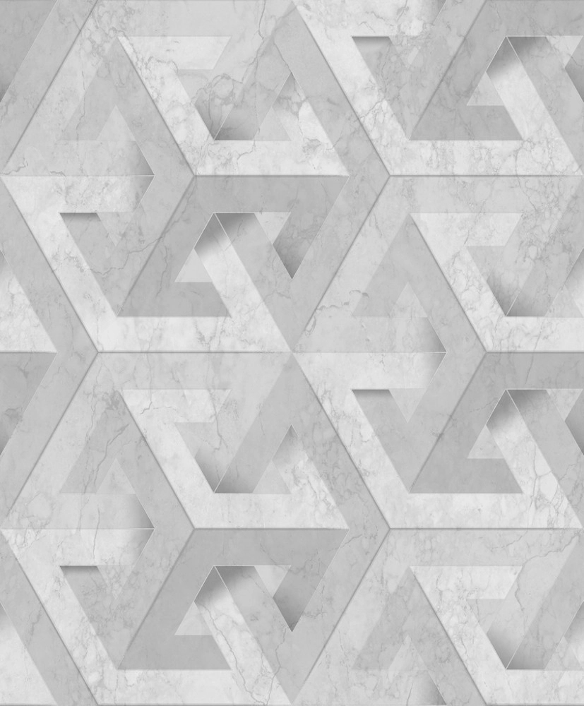 Szürke modern geometrikus mintás dekor tapéta