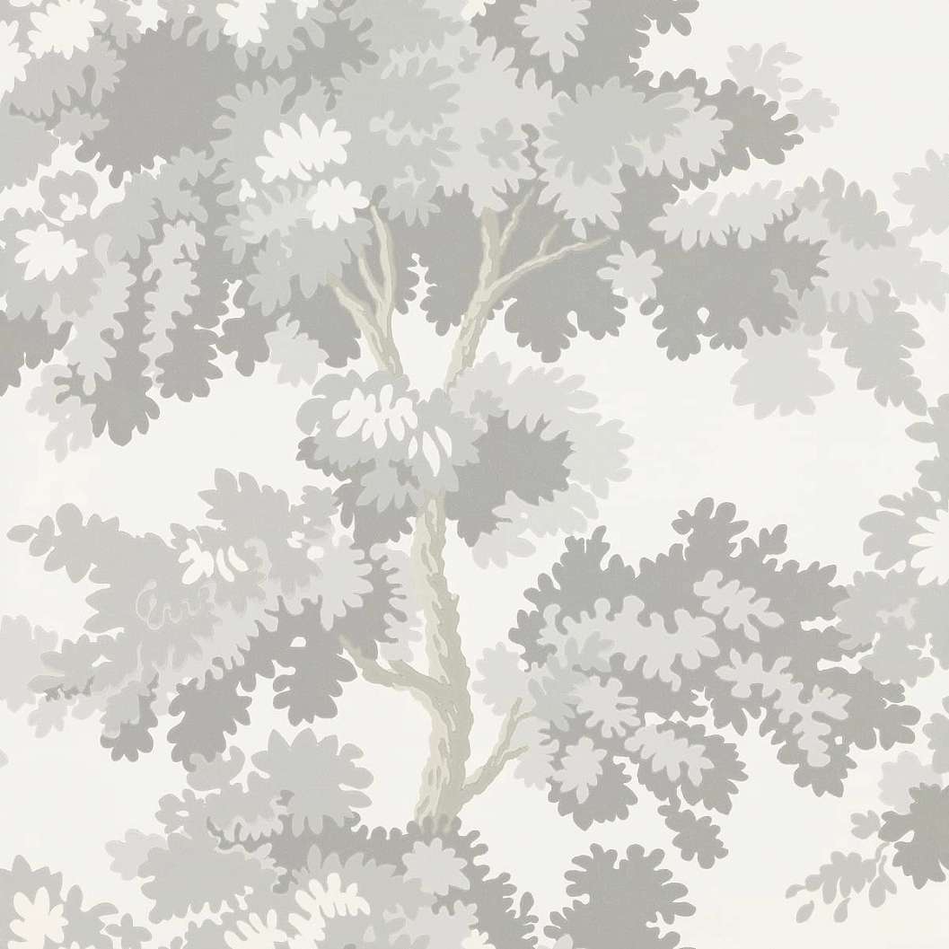 Szürke skandi design tapéta erdei fa mintával, Raphael Gray