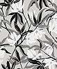 Szürke skandináv stílusú virágmintás vlies dekor tapéta