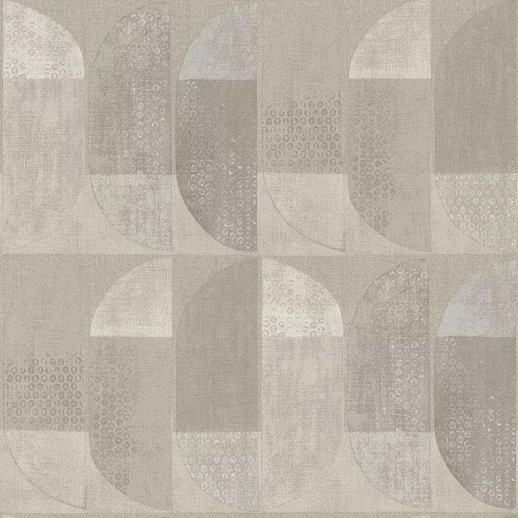 Szürke, taupe skandináv geometrikus mintás mosható design tapéta