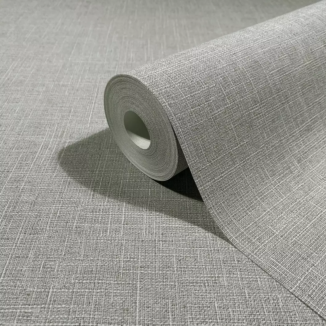 Szürke textil mintás vinyl dekor tapéta