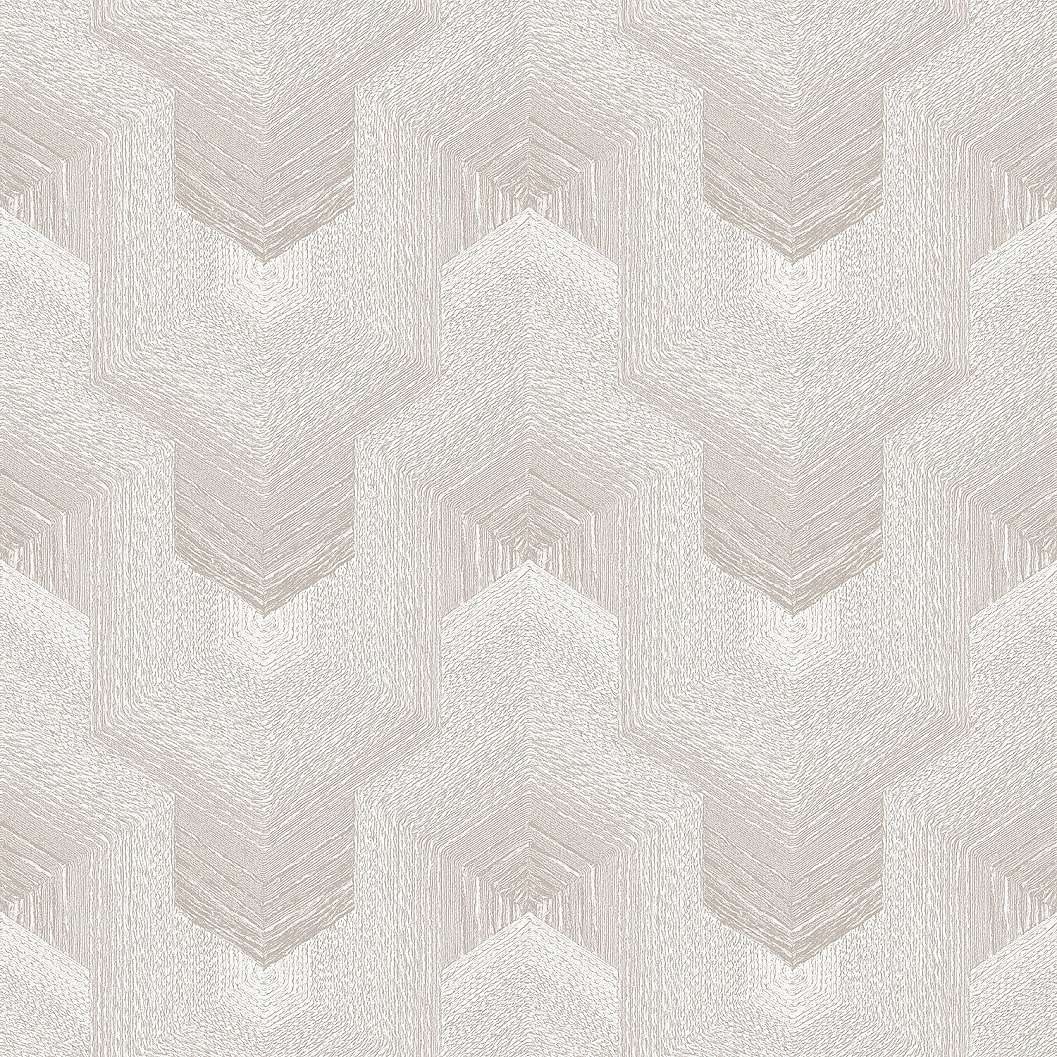 Szürke vinyl tapéta geometrikus mintával textiles strukturával