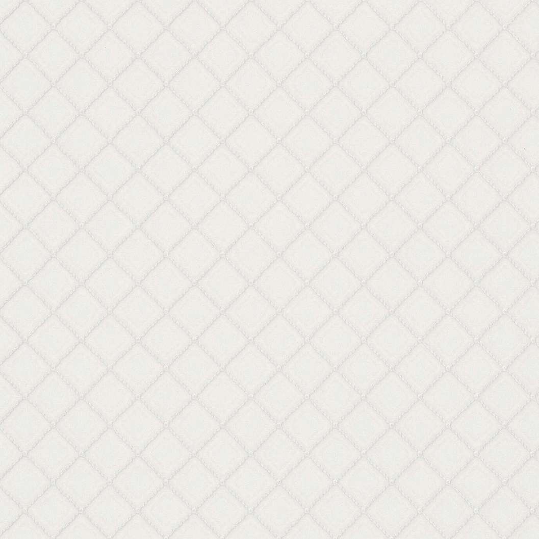 Szürkés fehér damaszk geometria mintás vintage hangulatú design tapéta