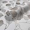 Szürkésbarna eukaliptusz levél mintás design tapéta vinyl mosható