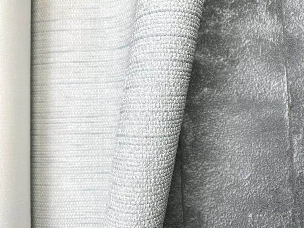 Szürkéskék textil hatású mosható felületű vlies vinyl dekor tapéta