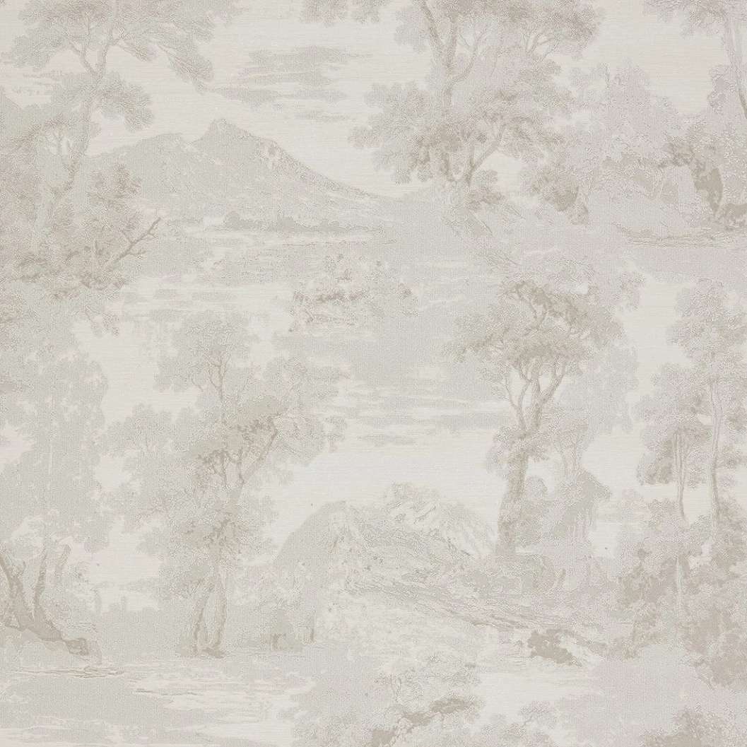 Tájkép mintás szürke és beige dekor tapéta