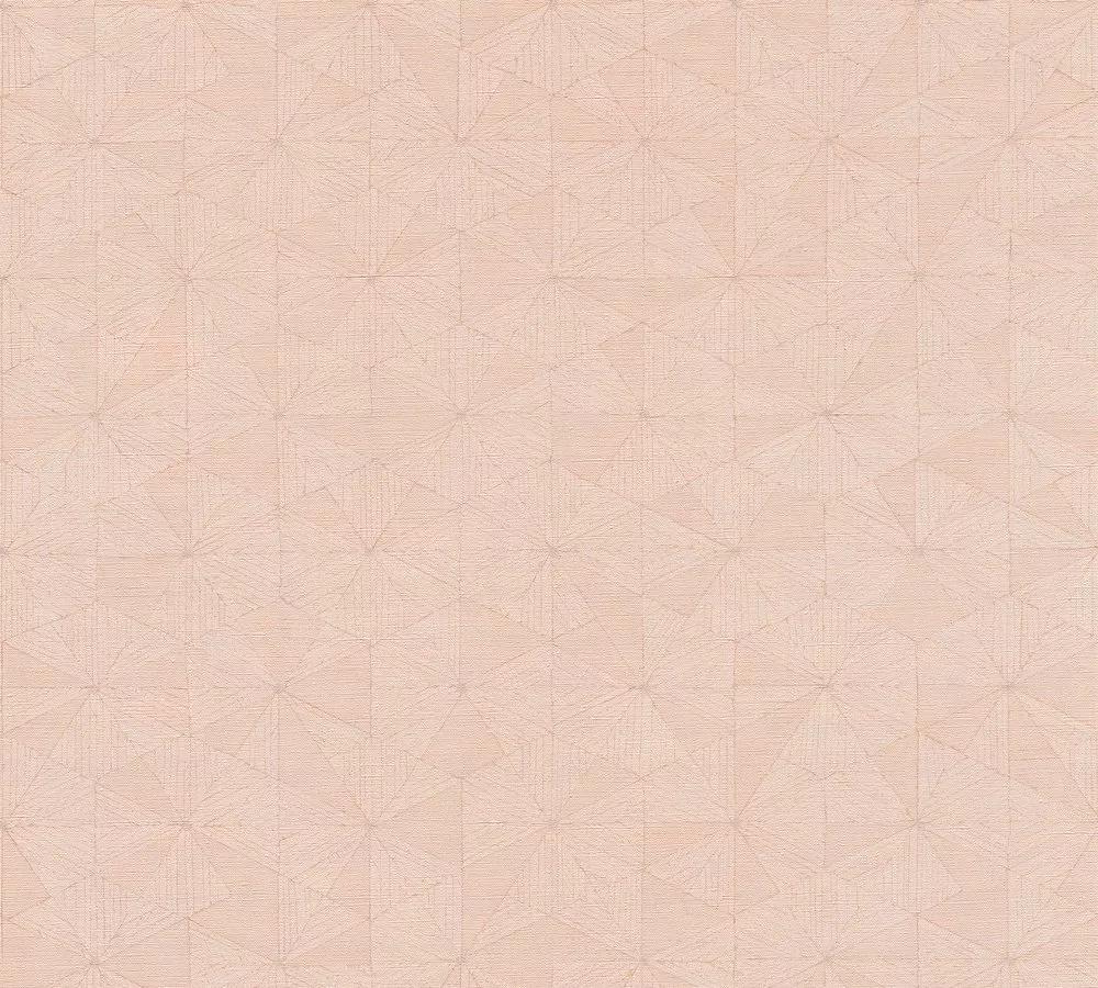 Tapéta rózsaszín színben modern finom geometriai mintával