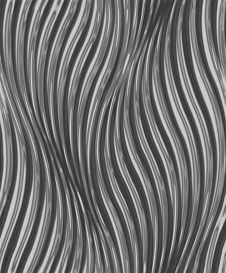 Tapéta tükrözödő metál fényű felülettel ezüst színben hullám mintával