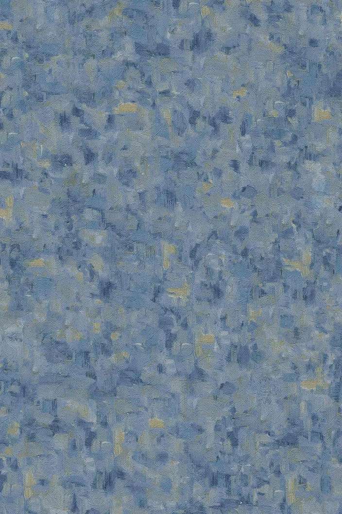 Tapéta Van Gogh ecsetvonásaival kék színben