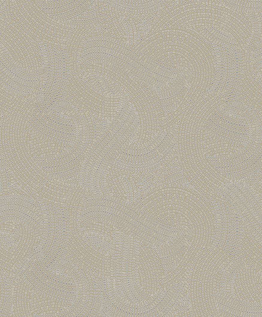 Taupe geometrikus mintás vlies design tapéta