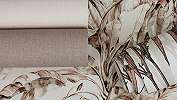 Taupe textil hatású vlies design tapéta