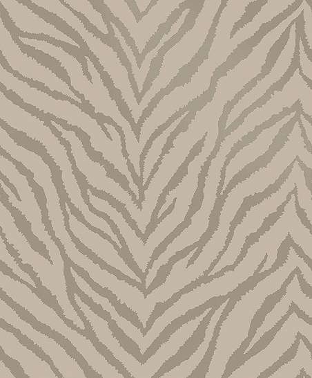 Taupe zebra csíkos mintás gyöngyház fényű design tapéta