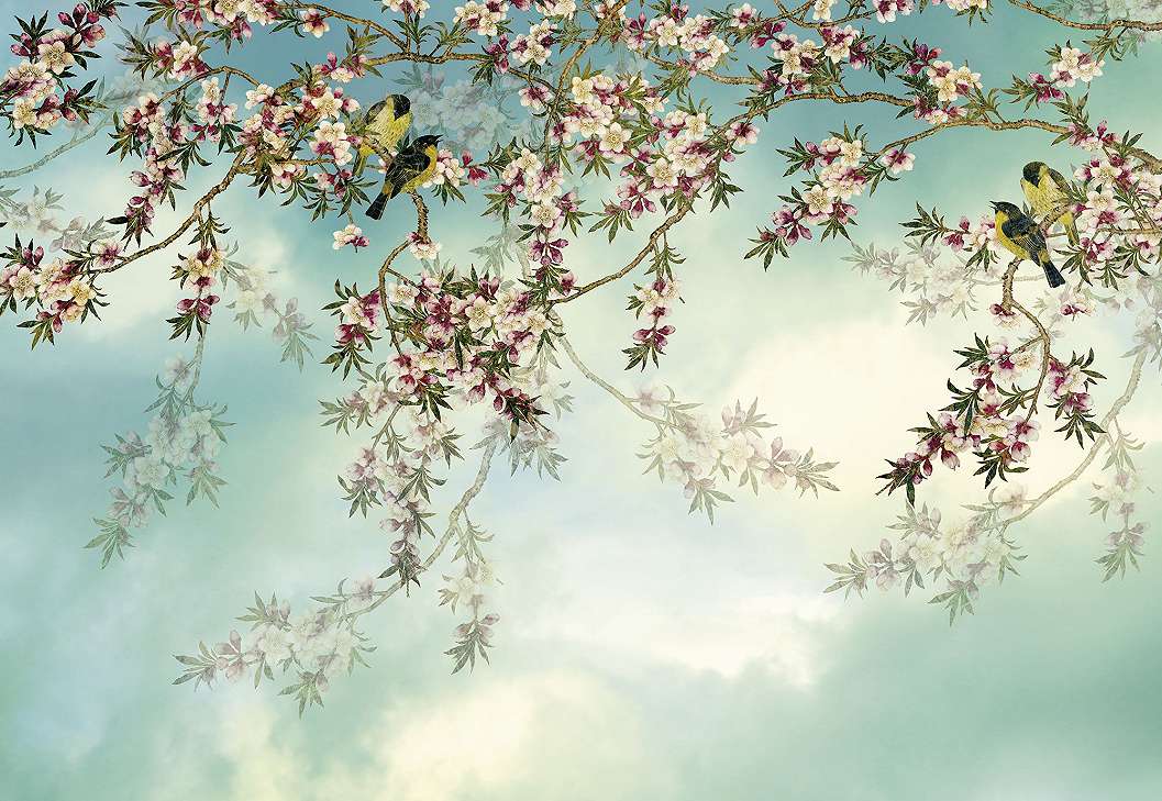 Tavaszi virágba borulás fali poszter