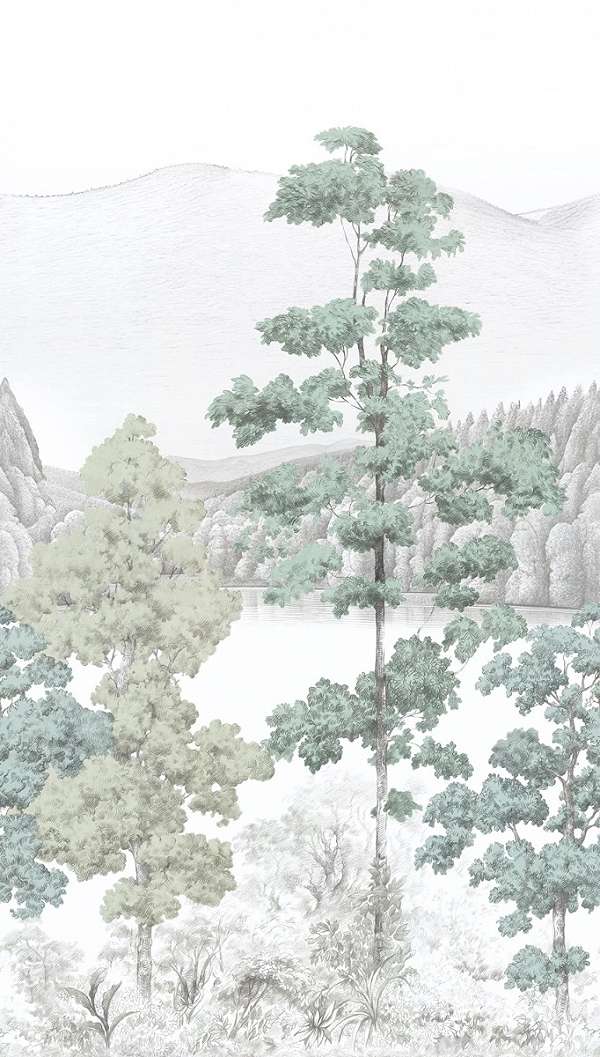 Tavi tájkép mintás design fotótapéta