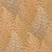 Természetes páfrány levél mintás okkersárga design tapéta
