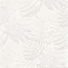 Természetes páfrány levél mintás pamut fehér design tapéta