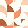 Terracotta színű design geometrikus mintás prémium tapéta