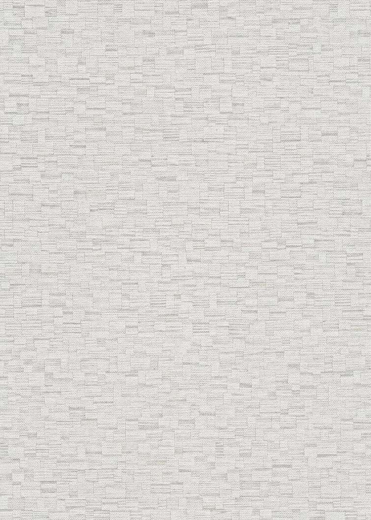 Textil hatású vinyl tapéta szürkés színben geometrikus mintával